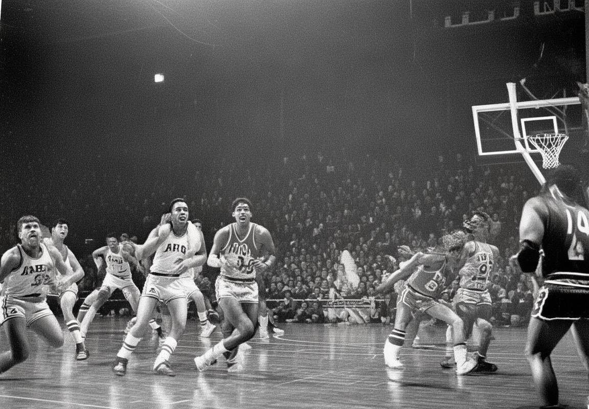 1950年湖人活塞篮球巅峰对决：NBA经典时刻